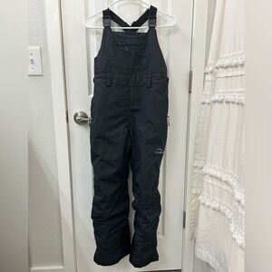 L.L. Bean Kid’s Black Waterproof Wildcat Insulated Ski/Bibs Snow